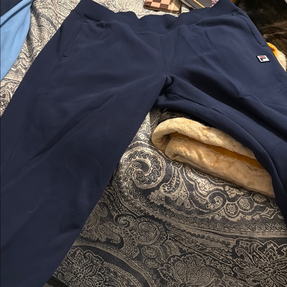 Fila sweat pants and zip hoodie